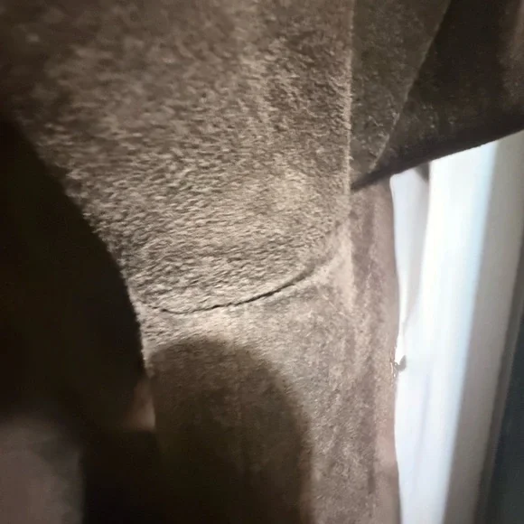 Penny Lane Massini Brown Embroidered suede, leather vintage Jacket with Faux Fur - Picture 13 of 16